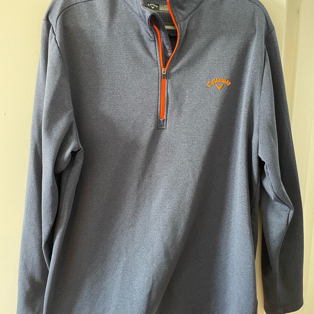 Callaway Charcoal Textured Knit Pullover